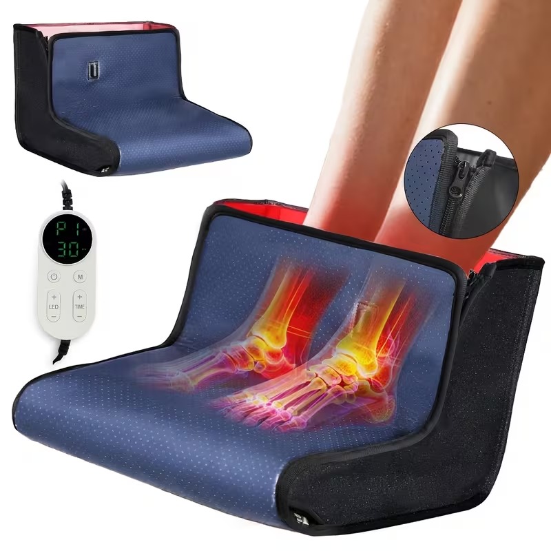 Foot Red Light Comfort Device with Dual Wavelengths